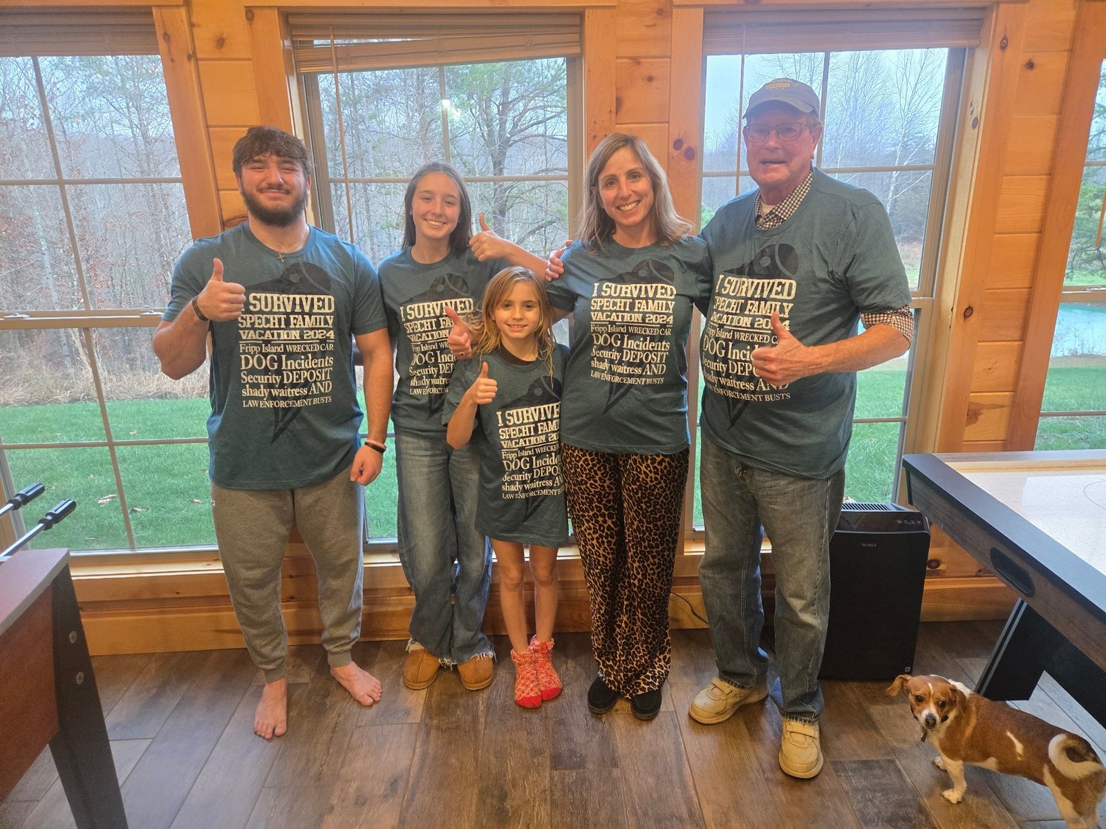 Aiden David surrounded by family and friends